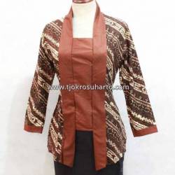 BPR 033 Blus kuthu baru Batik Sogan Jogja BCP 116 M BTN