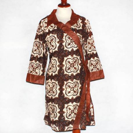 BPR 075 Blus Batik Sogan Jogja Krah BCP 543 M BTN