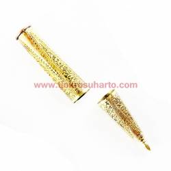 CPD 733 Tunjungan Ukir Pendek wajik Kuning Bakar 10,5 cm BEJ