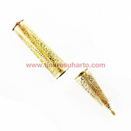 CPD 733 Tunjungan Ukir Pendek wajik Kuning Bakar 10,5 cm BEJ