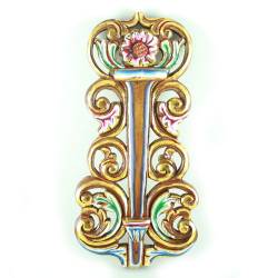 CTP 382 Tempat Keris Dinding Tanggung lung Ceplok 22x46 cm WYM CTP 085