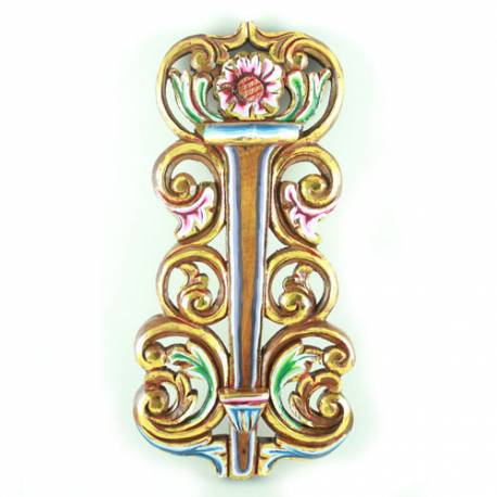 CTP 382 Tempat Keris Dinding Tanggung lung Ceplok 22x46 cm WYM CTP 085