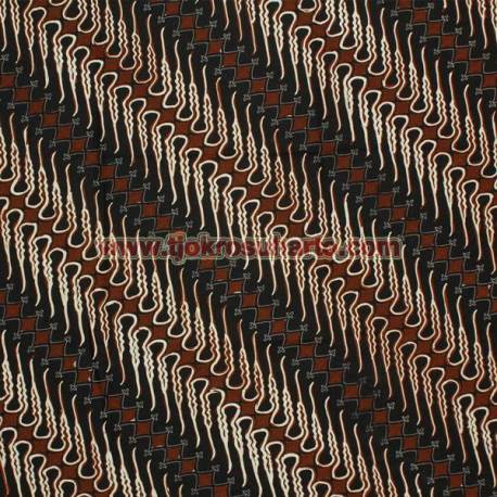 BBP 428 Batik Kombinasi Jogja Motif parang tuding hitam SSD