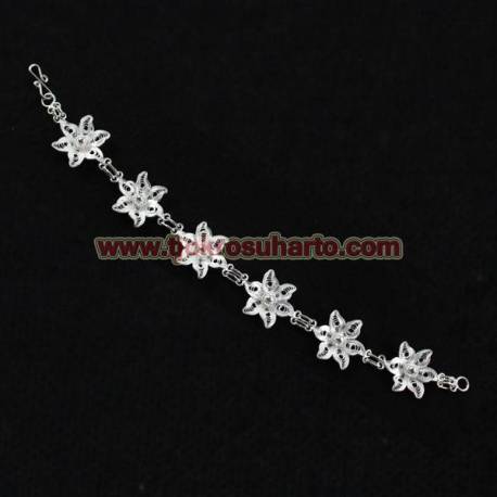 Gelang Tangan perak 925 Tangan trap 11 gr 2x17 cm (5) HTS