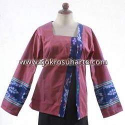 BPR 817 Blus Kikot Tenun Ikat Kamen BHT 206