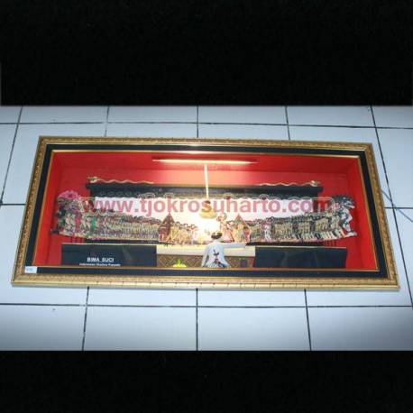 LPG 181 Pigura dalang wayang kulit 100x45X13 cm  Bimo suci  lampu WWW