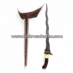 Keris Ladrang Yogya Sonokeling selut putut Blewah perak bakar Batu tretes