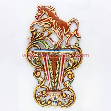Tempat Keris Dinding Doube Grenjeng kuda 34x56 cm ctp 297 WYM