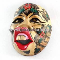 Topeng Dagelan Batik cat natural model 17