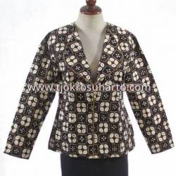 BPR 854 Blus Rit depan batik sogan BCP 413 M BTN