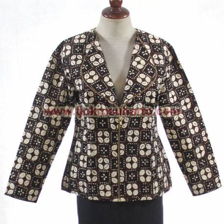 BPR 854 Blus Rit depan batik sogan BCP 413 M BTN
