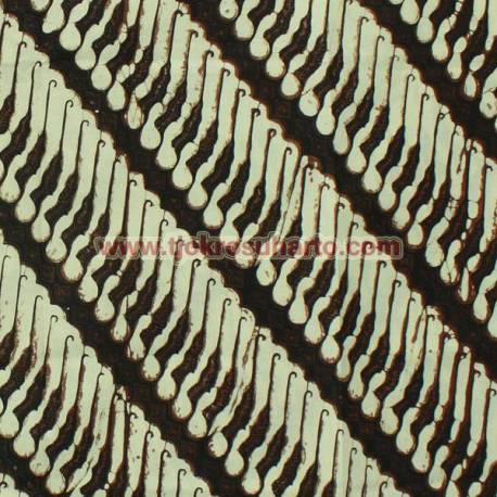 BCP 681 Batik Jogja Cap Motif parang cantel daun BTN