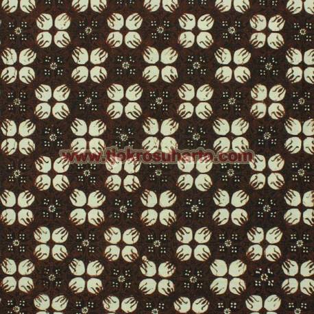 BCP 353 Batik Jogja Cap Motif Parang Cantel seling kembang jeruk BTN