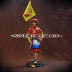 Patung Prajurit Kraton 60 cm Nyutro Merah GND