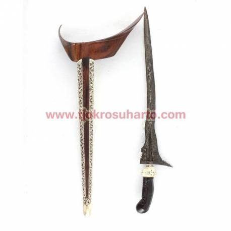 CSY 314 Keris Ladrang Yogya Sonokeling Selut Umyang jimpe Blewah perak Bakar CPW 817