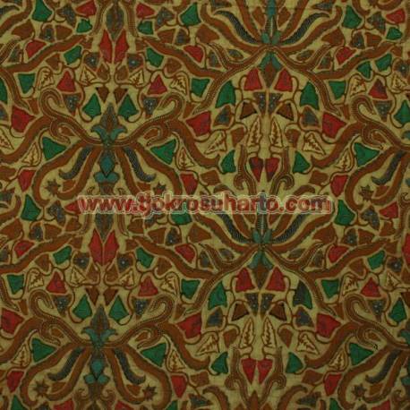 Bahan Sarimbit kombinasi genes katun colet Pisang Bali 240x100 cm EST
