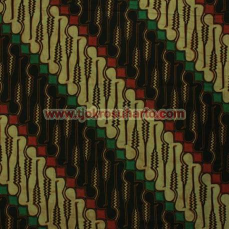 BHR 371 Bahan Sarimbit kombinasi genes katun colet Parang curigo cemeng bledak 240x100 cm EST