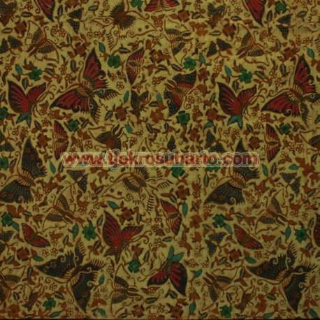 BHR 576 Bahan Sarimbit kombinasi genes katun colet Boket kupu bledak 240x100 cm EST