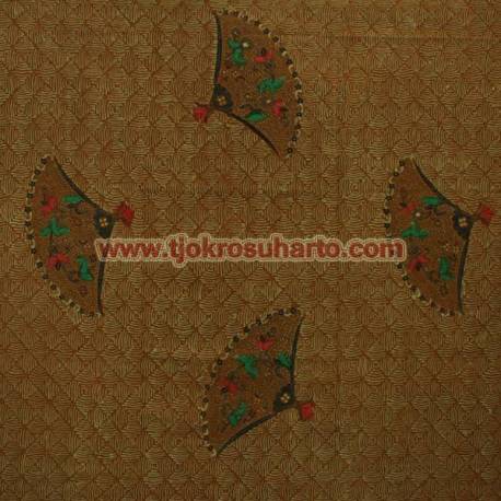 BHR 579 Bahan Sarimbit kombinasi genes katun colet Gedekan kipas 240x100 cm EST