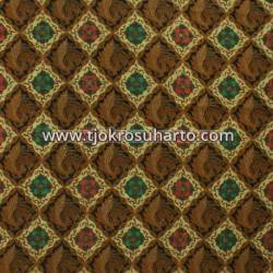 BHR 593 Bahan Sarimbit kombinasi genes katun colet ceplok pari sewuli 240x100 cm EST