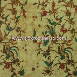 BHR 596 Bahan Sarimbit kombinasi genes katun colet Boket bledak 240x100 cm EST
