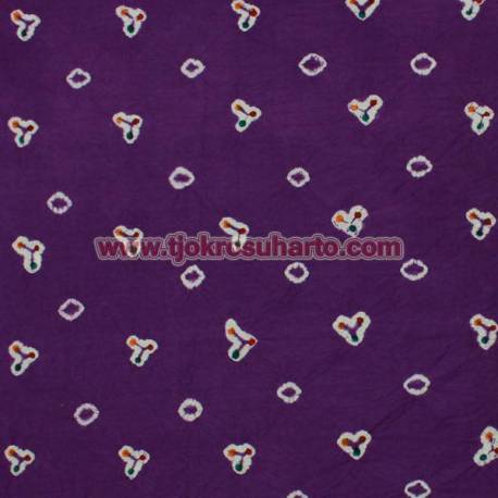 Bahan 2 m Kebayak Jumputan Ungu Tosca HGG