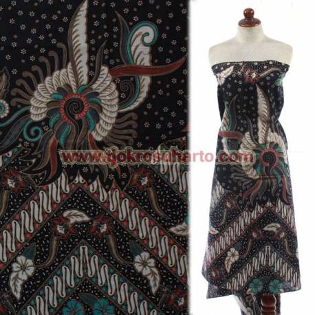 BHR 623 Bahan sarimbitan batik Kombinasi lawasan coletan Manggaran SDI