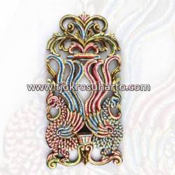 CTP 183 Tempat Keris Dinding Grenjeng lung merak kembar 32x65 cm ctp 331 WYM