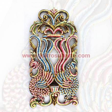 CTP 183 Tempat Keris Dinding Grenjeng lung merak kembar 32x65 cm ctp 331 WYM