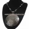 EPK 029 Kalung Perak bakar tatah bulat lung (1) SRE