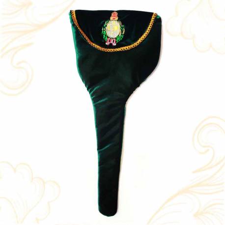 CTK 240 Sarung Keris Bludru Hijau bordir PB 58x24 YYY