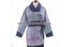 BPR 222 Blus Lurik Biru kombinasi lurik HGG
