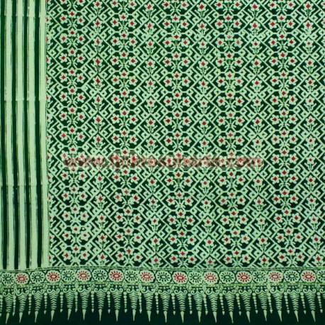 DKC 045 Kain Cinde cap kecil 3 m Tumpal slarak colet Hijau BTN