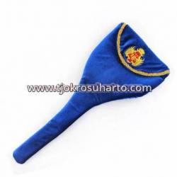 Sarung Keris Bludru Biru Dongker bordir HB 58x24 TIN