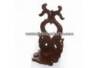 Standar keris duduk putri duyung kembar isi 1 mataram 15x23x45 cm WYM