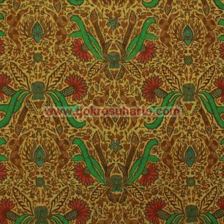 BHR 451 Bahan Sarimbit Kombinasi genes Sogan colet kembang wijoyokusumo HSN