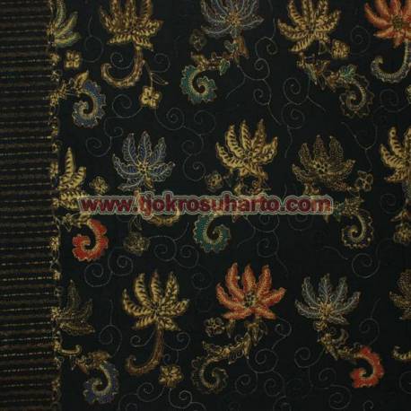 BHA 011 Bahan Hem/rok Tulis colet boketan cemeng AMD