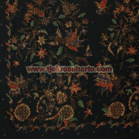 BHA 013 Bahan Hem/rok Tulis colet boketan cemeng AMD