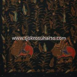 BHA 016 Bahan Hem/rok Tulis colet boketan cemeng AMD