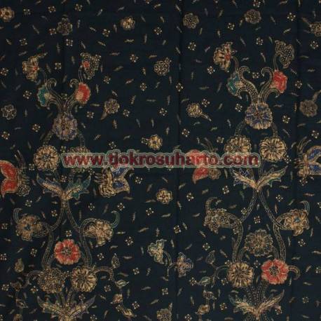 BHA 017 Bahan Hem/rok Tulis colet boketan cemeng AMD