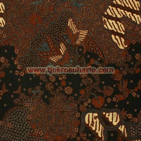 Bahan Hem/rok tulis sogan sekar jagat panjang 225 cm RTI BHA 029