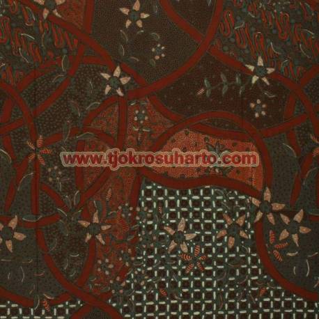 Bahan Hem/Rok Katun kombinasi tulis print malam Sk HMA