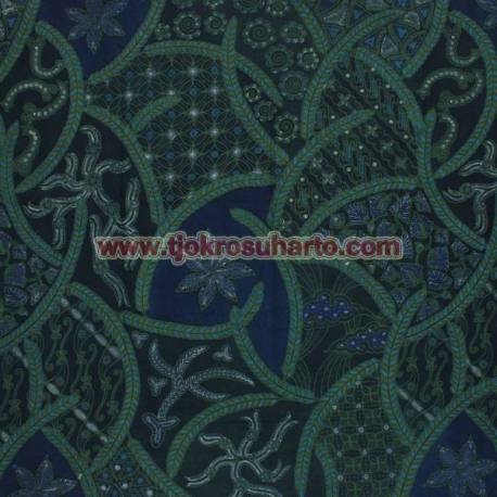 BHH 184 Bahan Hem/Rok Katun kombinasi tulis print malam Sk HMA