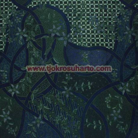 Bahan Hem/Rok Katun kombinasi tulis print malam Sk HMA
