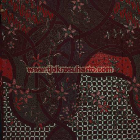 BHH 194 Bahan Hem/Rok Katun kombinasi tulis print malam Sk HMA