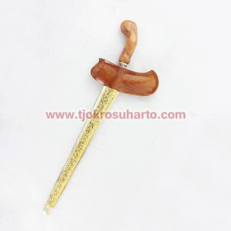 CAG 014 Keris Gayaman Solo Akasia Perak emas slorok kerawang