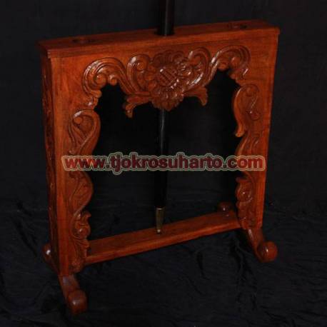Standar Tombak Panjang ceplok Bunga Isi 3 25x50x55 cm WYM