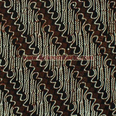 BCP 331 Batik Jogja Cap Motif Parang curigo cemeng 240 cm