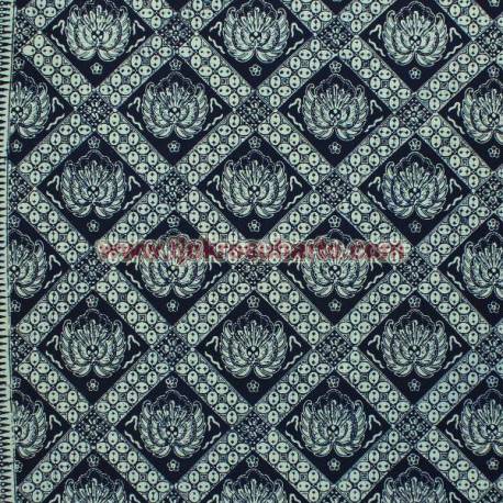 BHG 084 sarung tumpal ceplok gurdo biru BTN