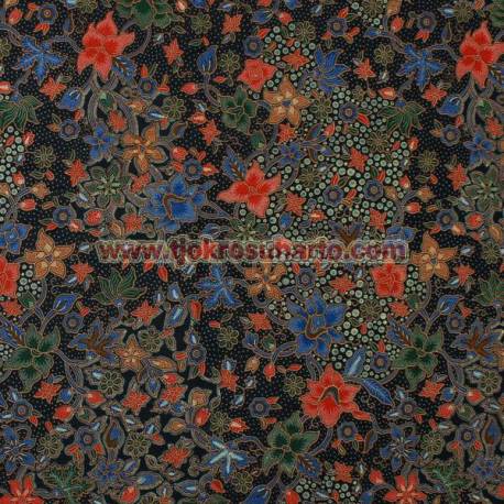 Bahan sarimbit printing Pekalongan Kembangan warna I 217X115 cm CLE